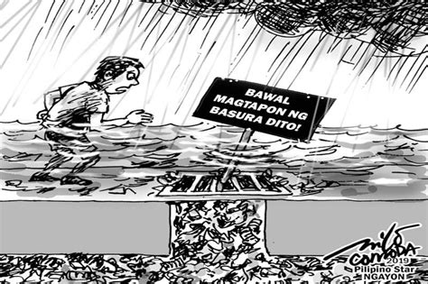editorial cartooning ng filipinas ibalik ang basura sa south korea